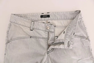 Gray Wash Cotton Slim Jeans Costume National