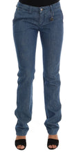 Blue Wash Cotton Slim Denim Jeans Costume National