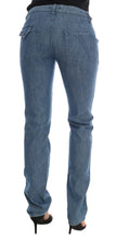 Blue Wash Cotton Slim Denim Jeans Costume National