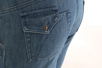 Blue Wash Cotton Slim Denim Jeans Costume National