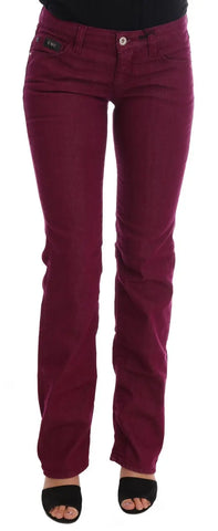 Red Wash Cotton Stretch Denim Jeans Costume National