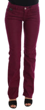 Red Wash Cotton Stretch Denim Jeans Costume National
