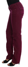 Red Wash Cotton Stretch Denim Jeans Costume National