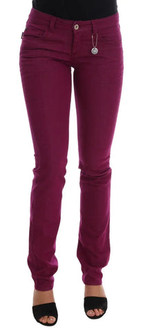 Purple Cotton Stretch Slim Denim Jeans Costume National