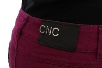 Purple Cotton Stretch Slim Denim Jeans Costume National