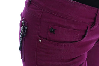 Purple Cotton Stretch Slim Denim Jeans Costume National