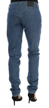 Blue Wash Cotton Boyfriend Fit Jeans Costume National