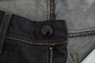 Dark Blue Cotton Classic Fit Jeans Costume National