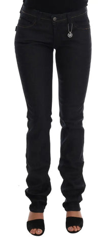 Blue Cotton Stretch Slim Fit Jeans Costume National