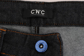 Blue Cotton Stretch Slim Fit Jeans Costume National