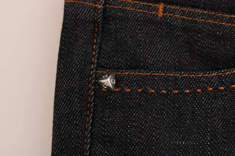 Blue Cotton Stretch Slim Fit Jeans Costume National