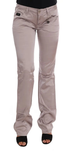 Beige Cotton Slim Fit Jeans Costume National