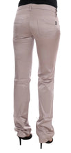 Beige Cotton Slim Fit Jeans Costume National