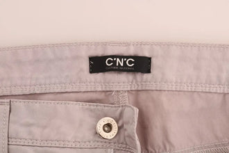 Beige Cotton Slim Fit Jeans Costume National
