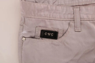 Beige Cotton Slim Fit Jeans Costume National