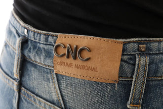 Blue Cotton Stretch Denim Jeans Costume National