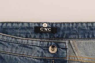 Blue Cotton Stretch Denim Jeans Costume National