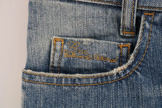 Blue Cotton Stretch Denim Jeans Costume National