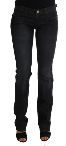 Dark Blue Cotton Slim Fit Jeans Costume National