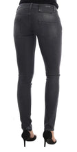 Gray Cotton Slim Fit Denim Jeans Acht
