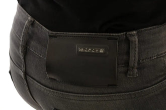 Gray Cotton Slim Fit Denim Jeans Acht