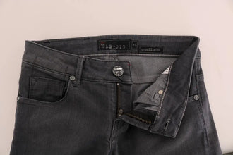 Gray Cotton Slim Fit Denim Jeans Acht