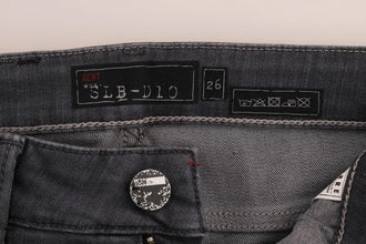 Gray Cotton Slim Fit Denim Jeans Acht