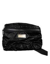 Dolce & Gabbana Black Nylon Fabric Belt Waist Fanny Pack Bag