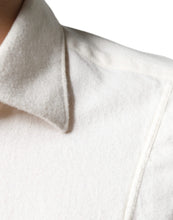 AGLINI Off White Cotton Collared Men Formal Dress Shirt