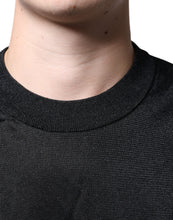 Dolce & Gabbana Black Polyester Pullover Sweatshirt Sweater