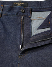 Dolce & Gabbana Dark Blue Cotton Stretch Straight Denim Jeans