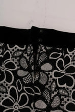 Floral Macramé Lace Crystal Button Skirt Dolce & Gabbana