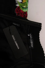 Black Embellished Daisy Brocade Skirt Dolce & Gabbana