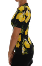 Multicolor Lemon Silk Stretch T-Shirt Dolce & Gabbana