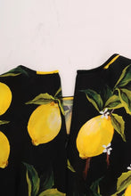 Multicolor Lemon Silk Stretch T-Shirt Dolce & Gabbana