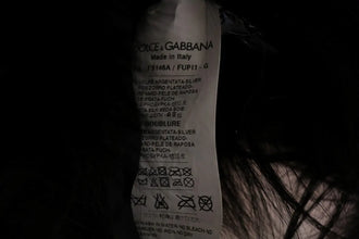 Black Silver Fox Fur Scarf Dolce & Gabbana