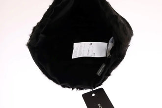Black Xiangao Lamb Fur Beanie Dolce & Gabbana