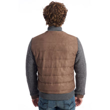 Roberto Pepe Luxury Brown Wool Men's Quilted Jacket