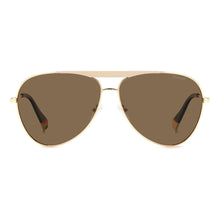 Polaroid Gold Stainless Steel Sunglasses