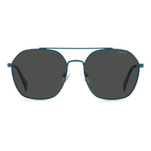 Polaroid Blue Stainless Steel Sunglasses