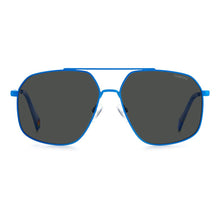 Polaroid Blue Stainless Steel Sunglasses