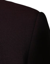 Dolce & Gabbana Bordeaux Wool Single Breasted Dress Blazer