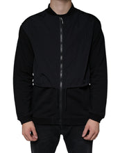 MSGM Black Cotton Full Zip Bomber Long Sleeves Jacket