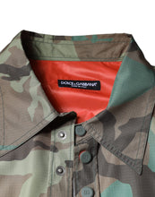 Dolce & Gabbana Multicolor Camouflage Button Down Shirt