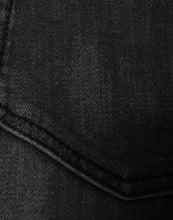 Dolce & Gabbana Black Tattered Cotton Skinny Men Denim Jeans