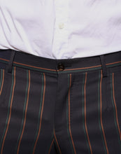 Dolce & Gabbana Brown Stripes Skinny Men Dress Pants