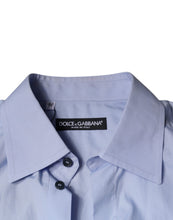 Dolce & Gabbana Light Blue Cotton Men Dress Formal Shirt