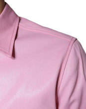 Dolce & Gabbana Pink Cotton Collared Button Down Shirt