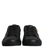 Black London Sacred Heart Men Sneakers Shoes Dolce & Gabbana
