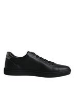 Black London Sacred Heart Men Sneakers Shoes Dolce & Gabbana
